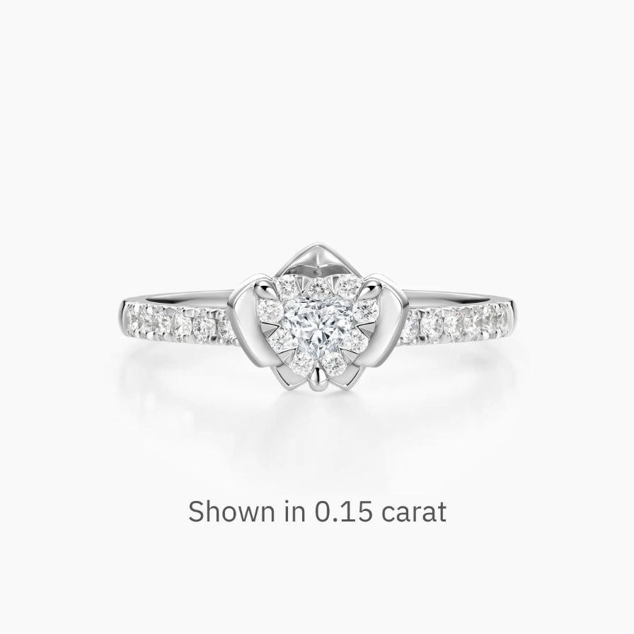 Blossom Heart Pavé Engagement Ring Blossom Heart Pavé Engagement Ring