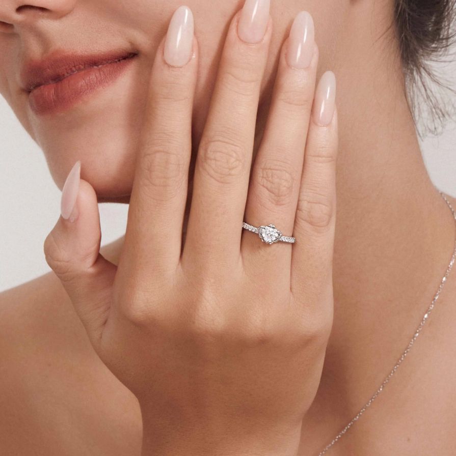 Blossom Heart Pavé Engagement Ring Blossom Heart Pavé Engagement Ring