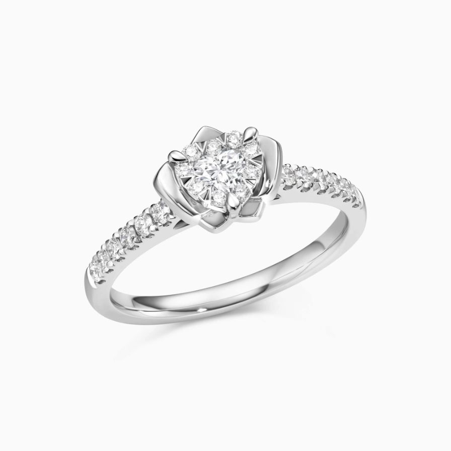 Blossom Heart Pavé Engagement Ring Blossom Heart Pavé Engagement Ring