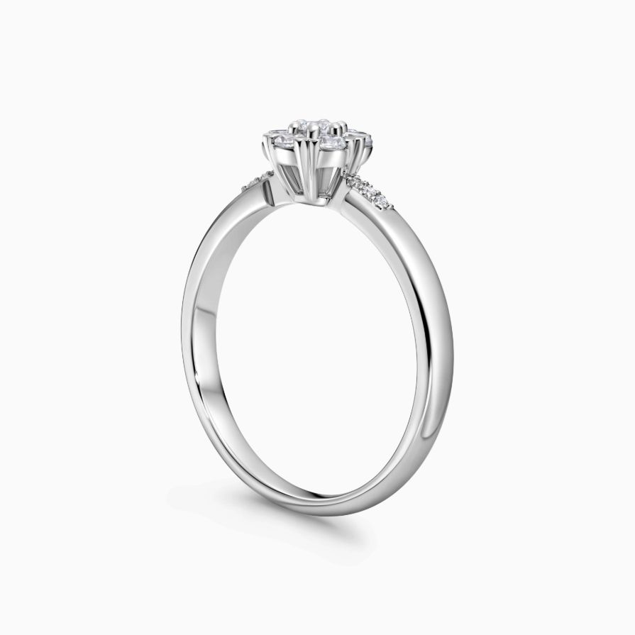 Bloom Side Stones Engagement Ring Bloom Side Stones Engagement Ring
