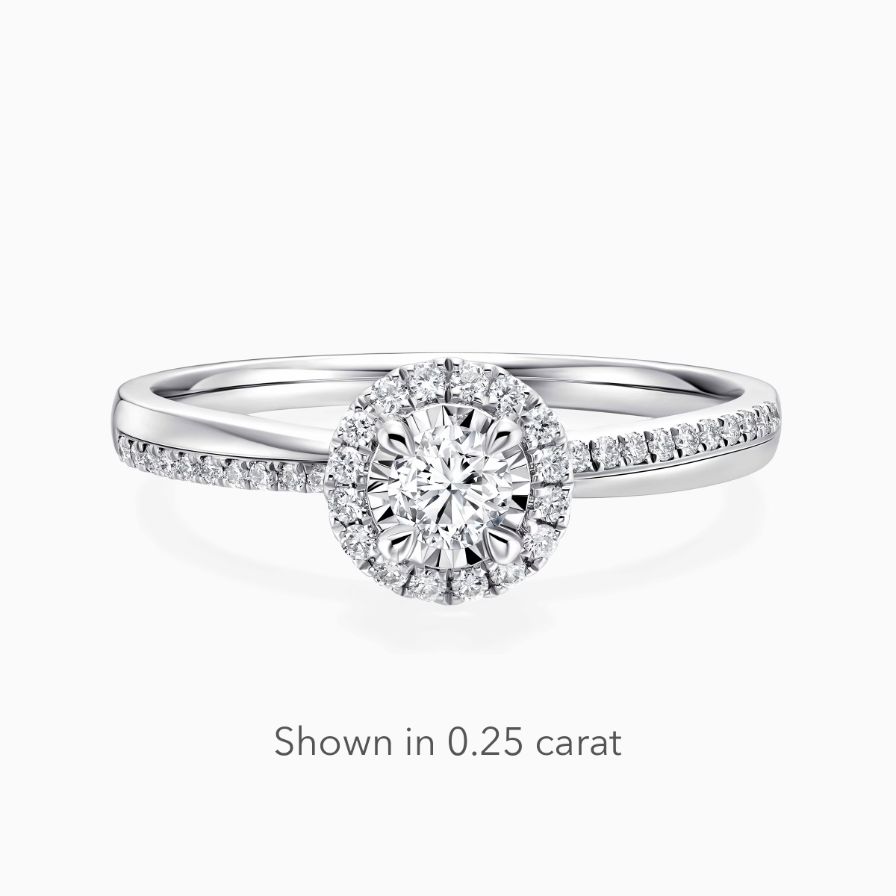 Round Diamond Round Halo Pave Shank Engagement Ring Round Diamond Round Halo Pave Shank Engagement Ring