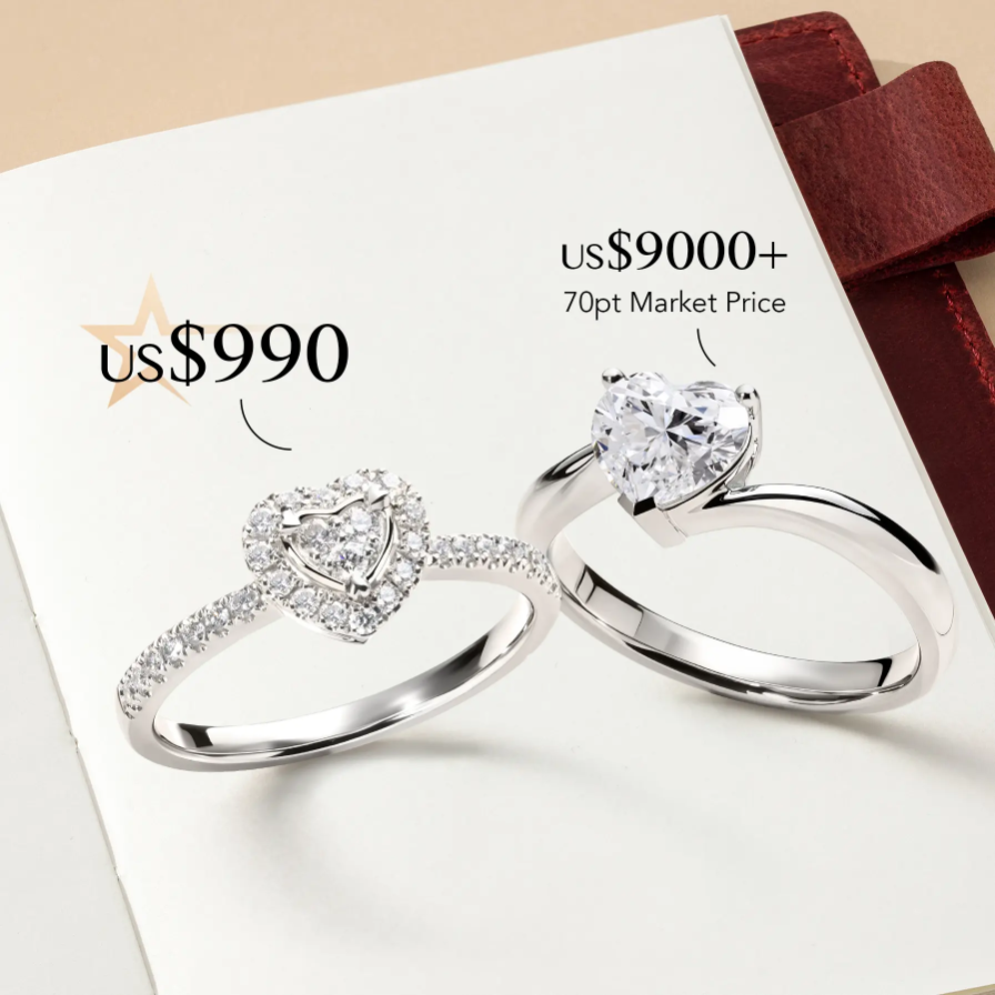 Heart shaped Halo Micro-Suspension Pavé Engagement Ring Heart shaped Halo Micro-Suspension Pavé Engagement Ring