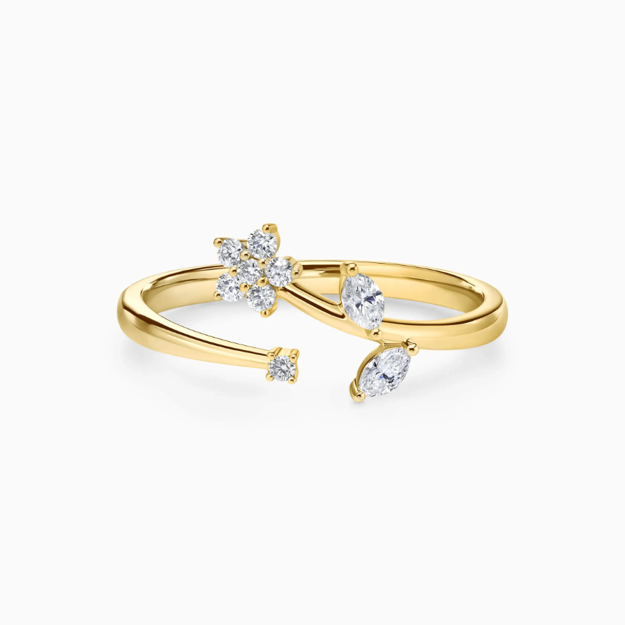 Scatter Floral Halo Engagement Ring Scatter Floral Halo Engagement Ring