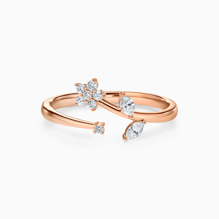 Scatter Floral Halo Engagement Ring Scatter Floral Halo Engagement Ring