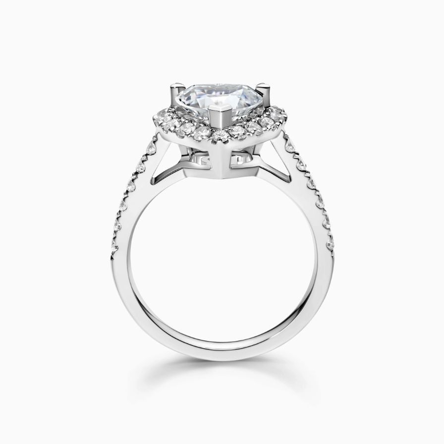 Luminous Heart Halo Pavé Engagement Ring Luminous Heart Halo Pavé Engagement Ring