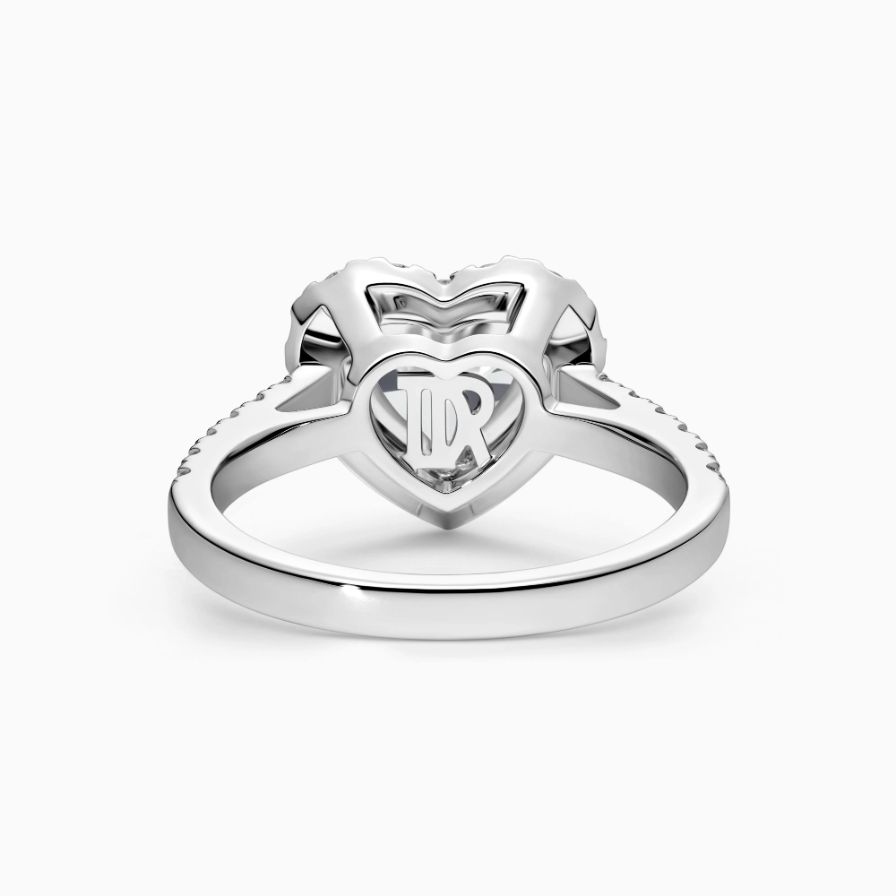 Luminous Heart Halo Pavé Engagement Ring Luminous Heart Halo Pavé Engagement Ring