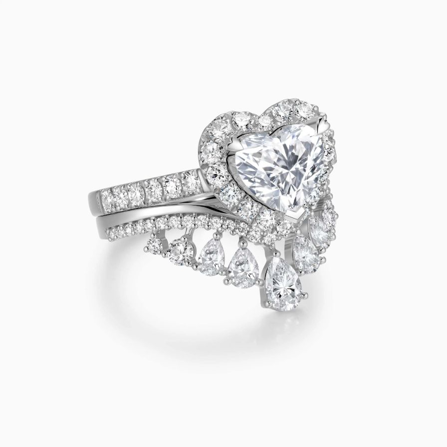 Luminous Heart Halo Pavé Engagement Ring Luminous Heart Halo Pavé Engagement Ring