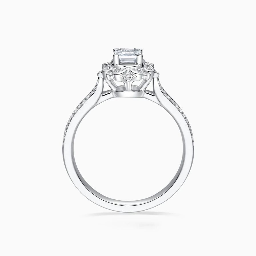 Emerald-cut Wreath Luxury Engagement Ring Emerald-cut Wreath Luxury Engagement Ring