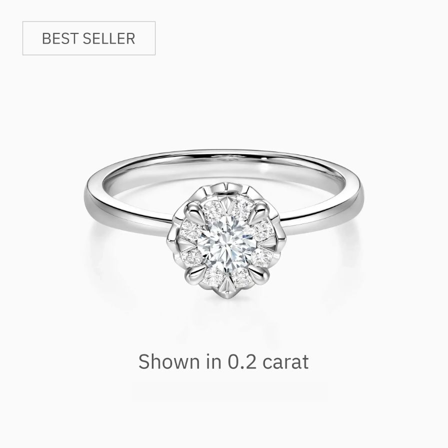 Infinite Round Side Stones Engagement Ring Infinite Round Side Stones Engagement Ring