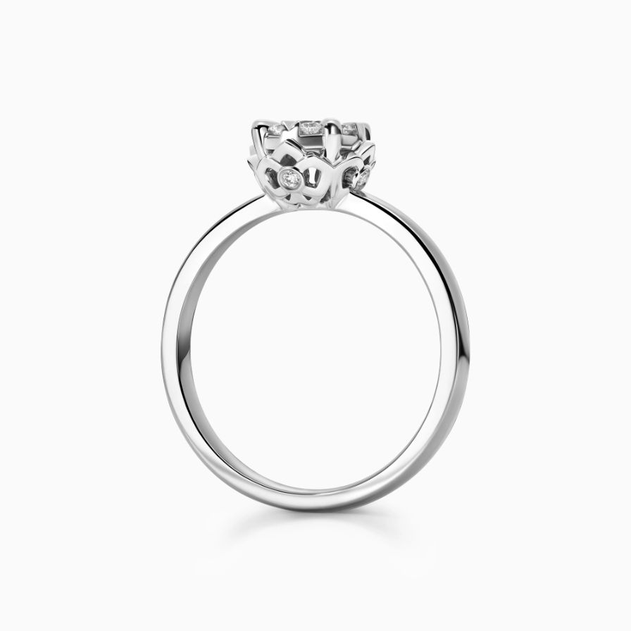 Infinite Round Side Stones Engagement Ring Infinite Round Side Stones Engagement Ring