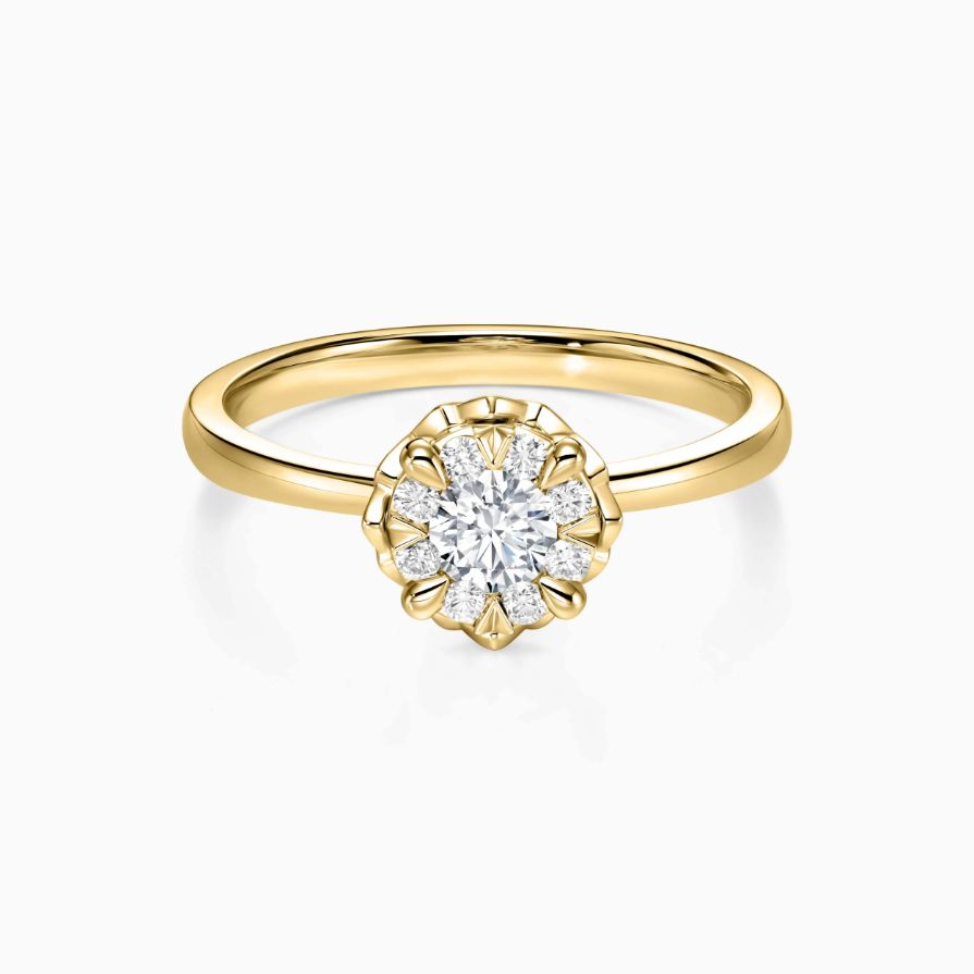 Infinite Round Side Stones Engagement Ring Infinite Round Side Stones Engagement Ring