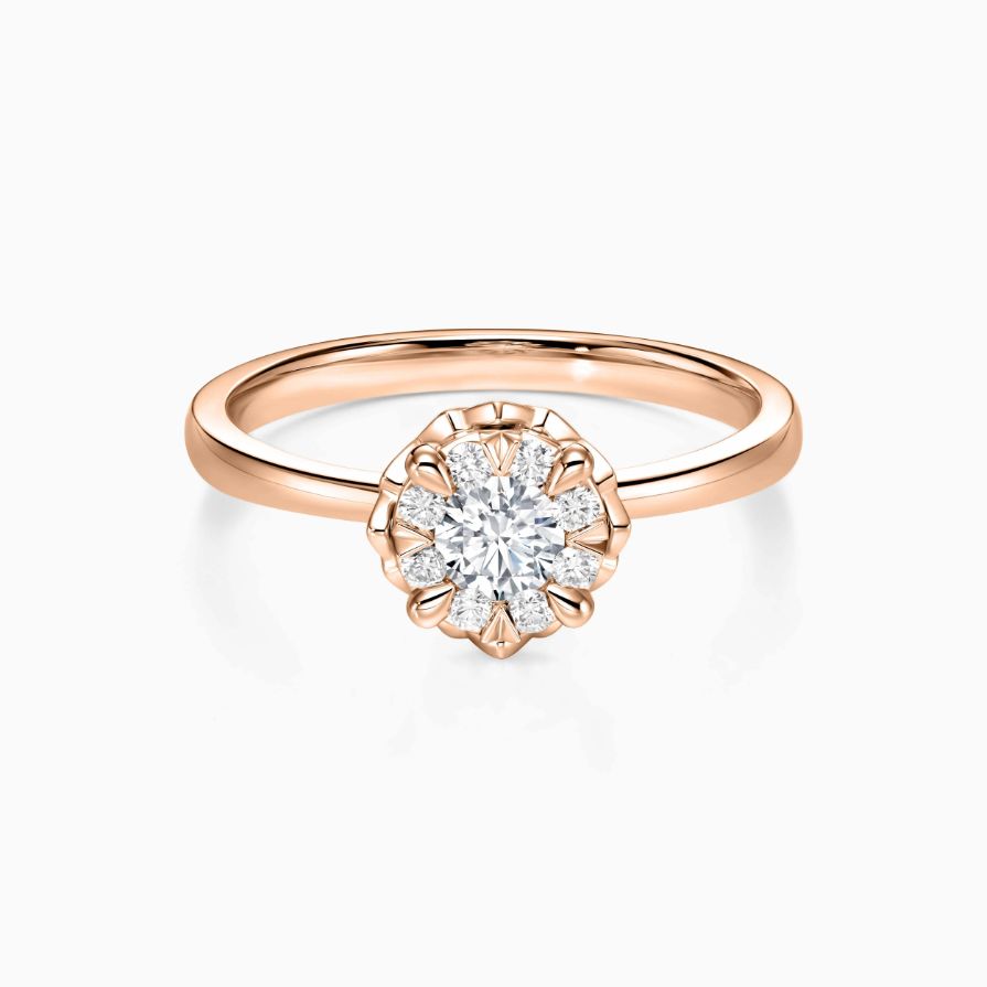 Infinite Round Side Stones Engagement Ring Infinite Round Side Stones Engagement Ring