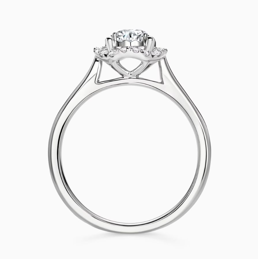 DR BELIEVE Round Halo Engagement Ring DR BELIEVE Round Halo Engagement Ring