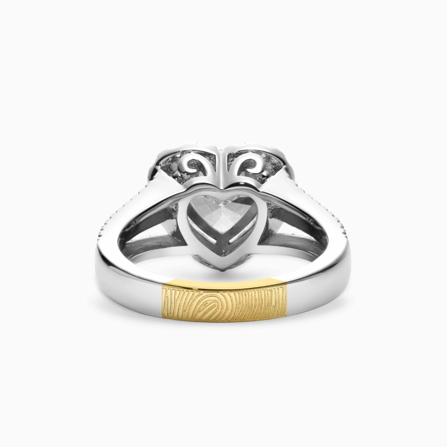 Fingerprint Inlaid Twin Blanc Sacre Coeur Fingerprint Inlaid Twin Blanc Sacre Coeur