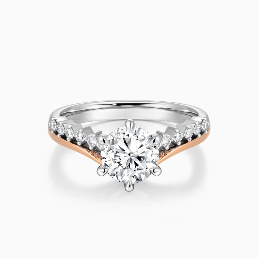 Graceful Crown Diamond Engagement Ring Graceful Crown Diamond Engagement Ring