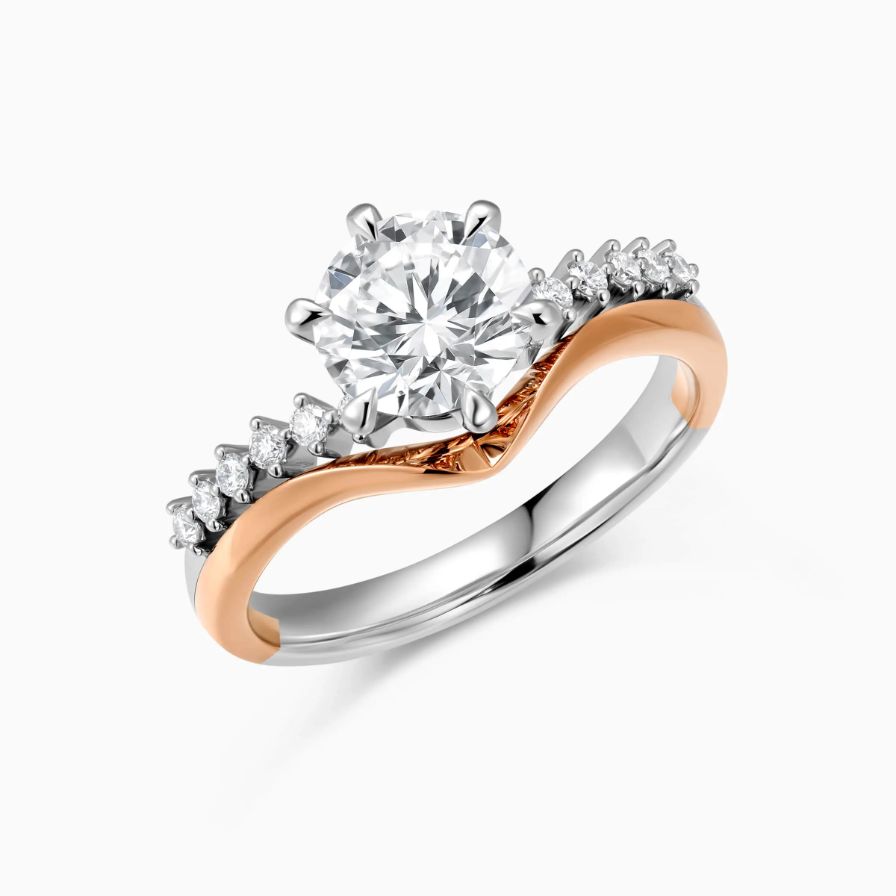 Graceful Crown Diamond Engagement Ring Graceful Crown Diamond Engagement Ring