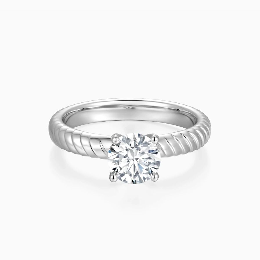 Swirl Solitaire Engagement Ring Swirl Solitaire Engagement Ring
