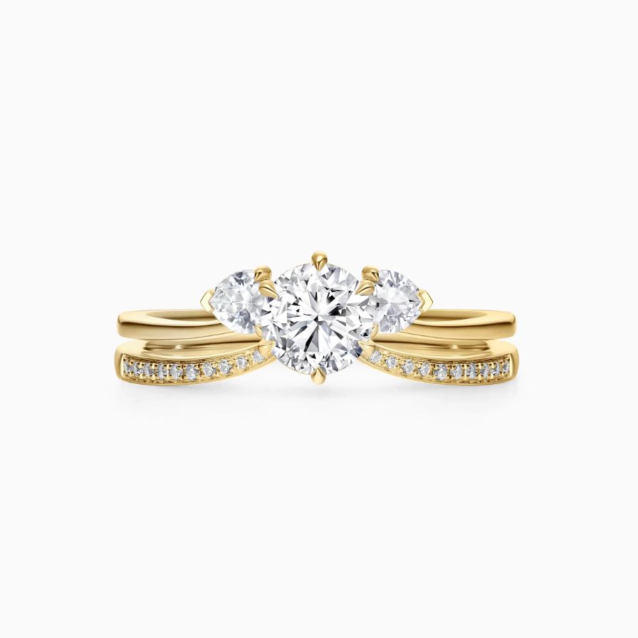 Tiara Stacked Three-Stone Engagement Ring Tiara Stacked Three-Stone Engagement Ring