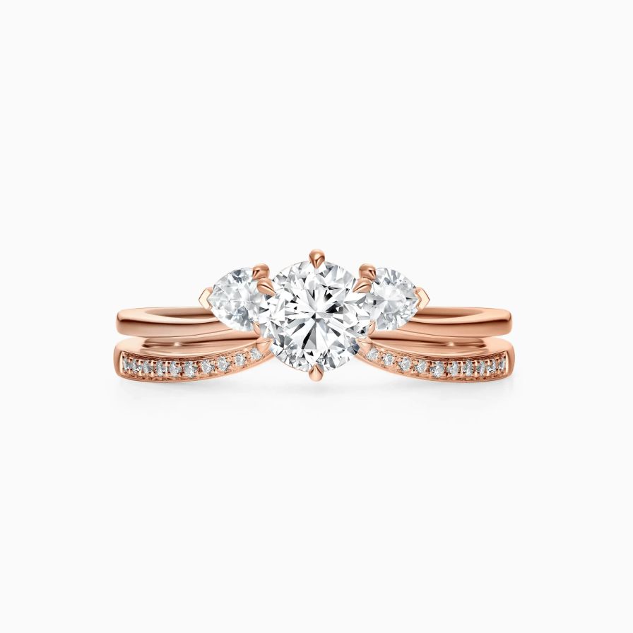 Tiara Stacked Three-Stone Engagement Ring Tiara Stacked Three-Stone Engagement Ring