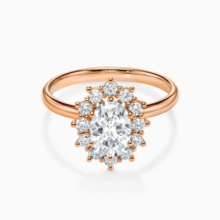 Oval-cut Wreath Simple Engagement Ring Oval-cut Wreath Simple Engagement Ring