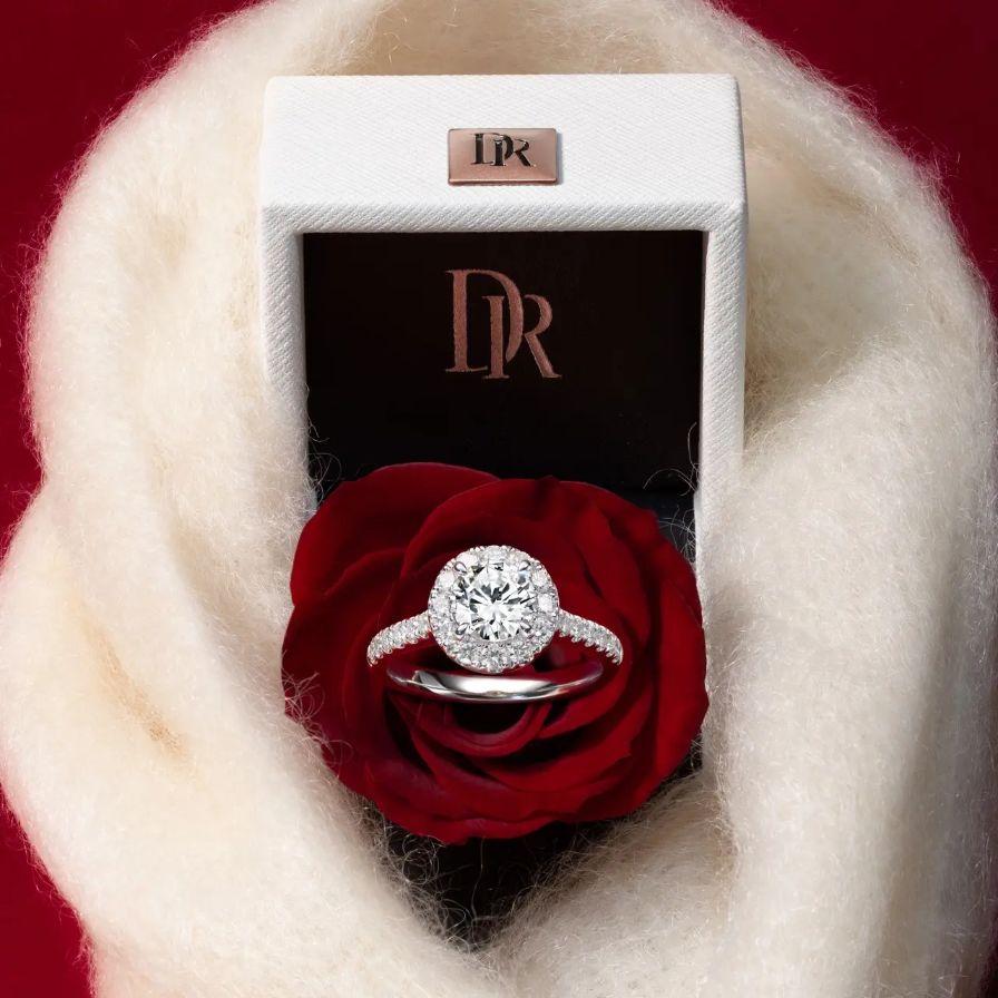 Round Halo Pavé Engagement Ring Round Halo Pavé Engagement Ring