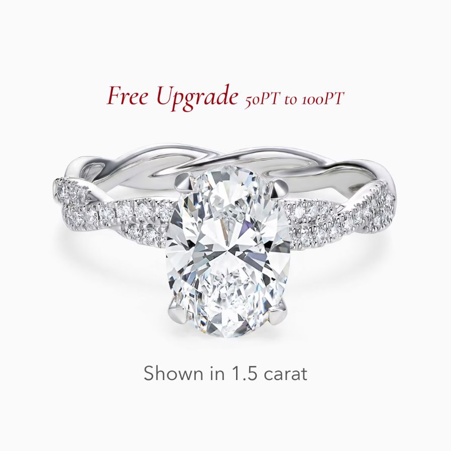 Lab-Grown Eternal Twisted Engagement Ring Lab-Grown Eternal Twisted Engagement Ring