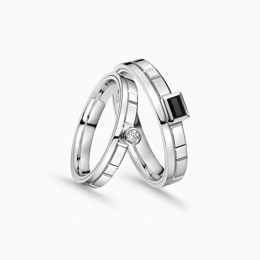 Fated Spinning Diamond Wedding Rings Fated Spinning Diamond Wedding Rings