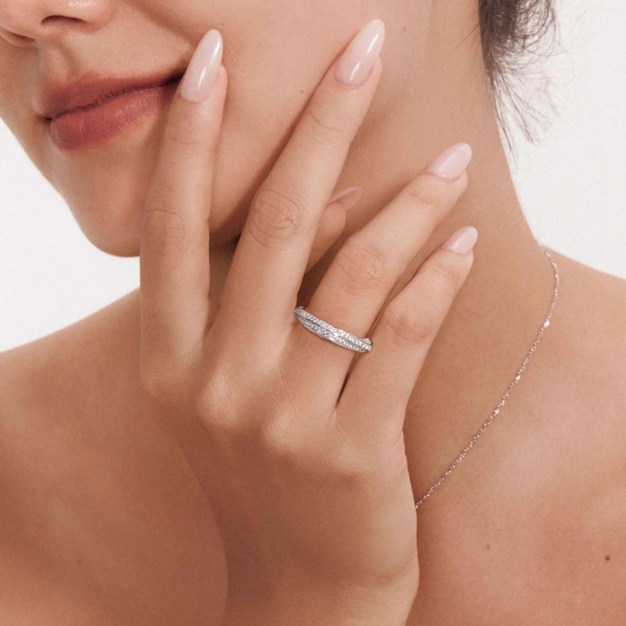 Eternity Twisted Luxe Wedding Rings Eternity Twisted Luxe Wedding Rings