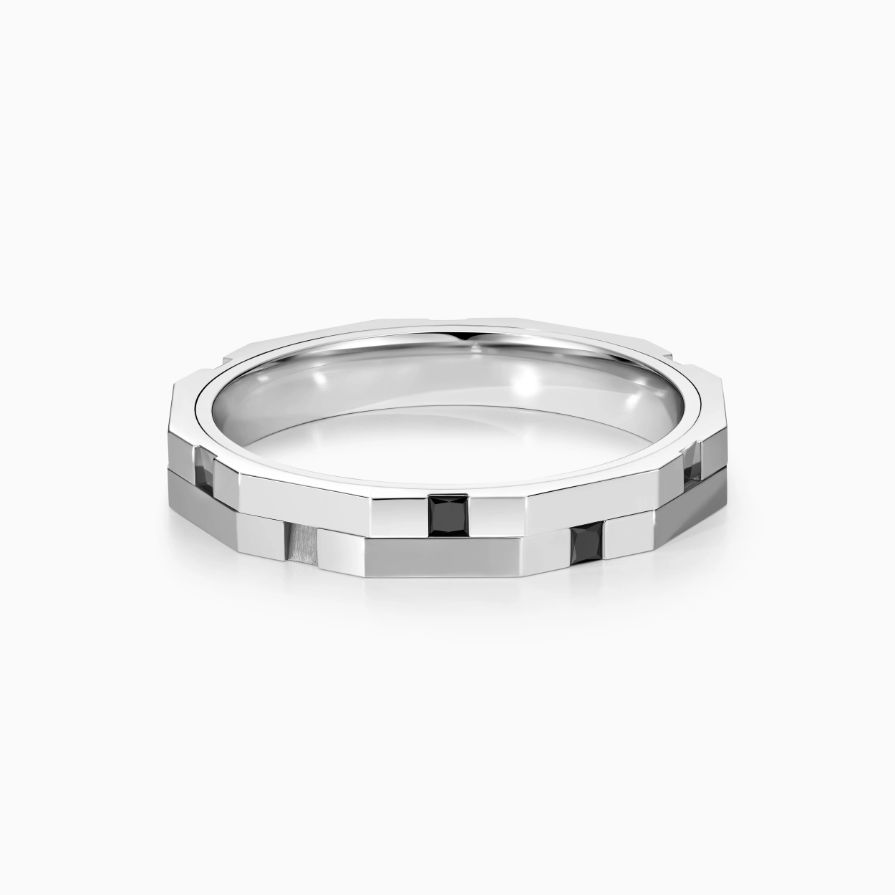 Spaced Diamond Spinning Wedding Rings Spaced Diamond Spinning Wedding Rings
