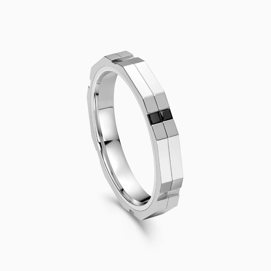 Spaced Diamond Spinning Wedding Rings Spaced Diamond Spinning Wedding Rings