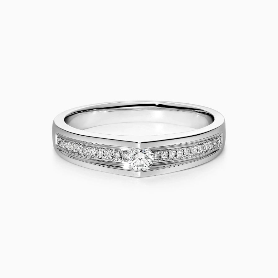 Tension Diamond Pavé Wedding Rings Tension Diamond Pavé Wedding Rings
