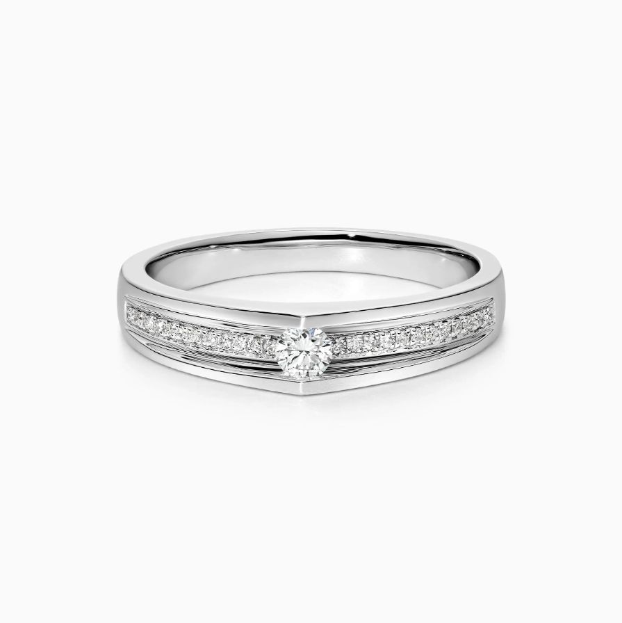 Tension Diamond Pavé Wedding Rings Tension Diamond Pavé Wedding Rings