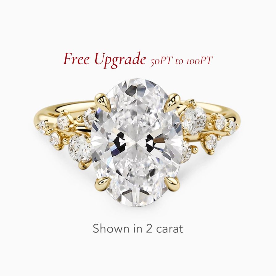 Lab-Grown Oval Floral Hidden Halo Engagement Ring Lab-Grown Oval Floral Hidden Halo Engagement Ring