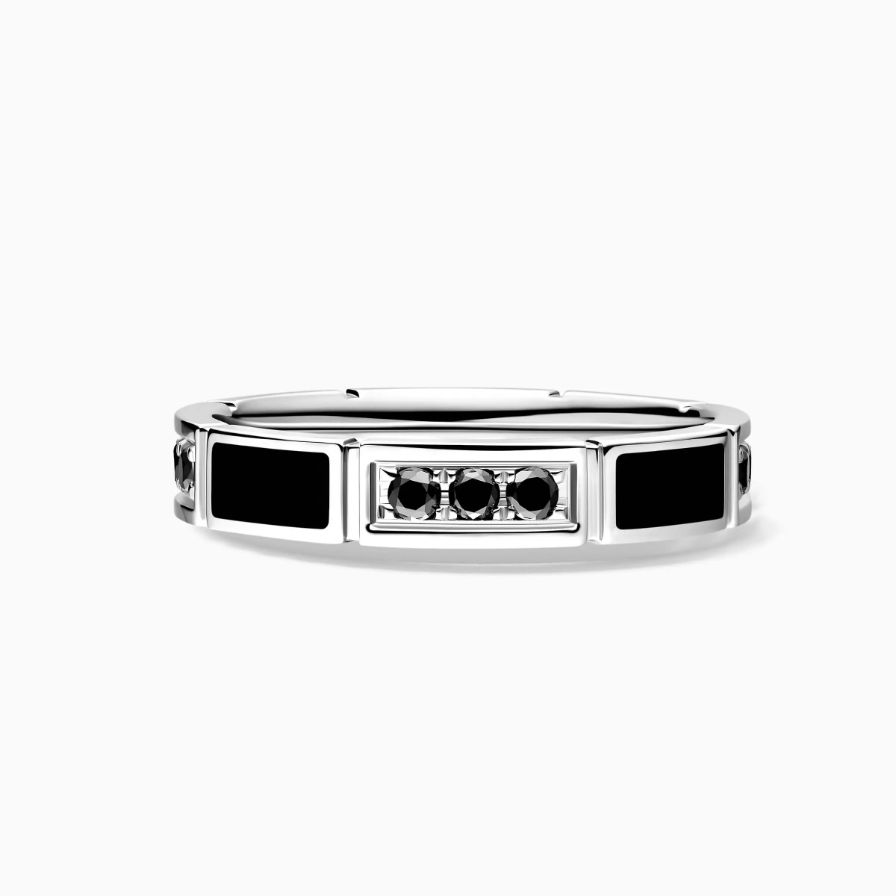 Triple Black Diamonds Wedding Rings Triple Black Diamonds Wedding Rings