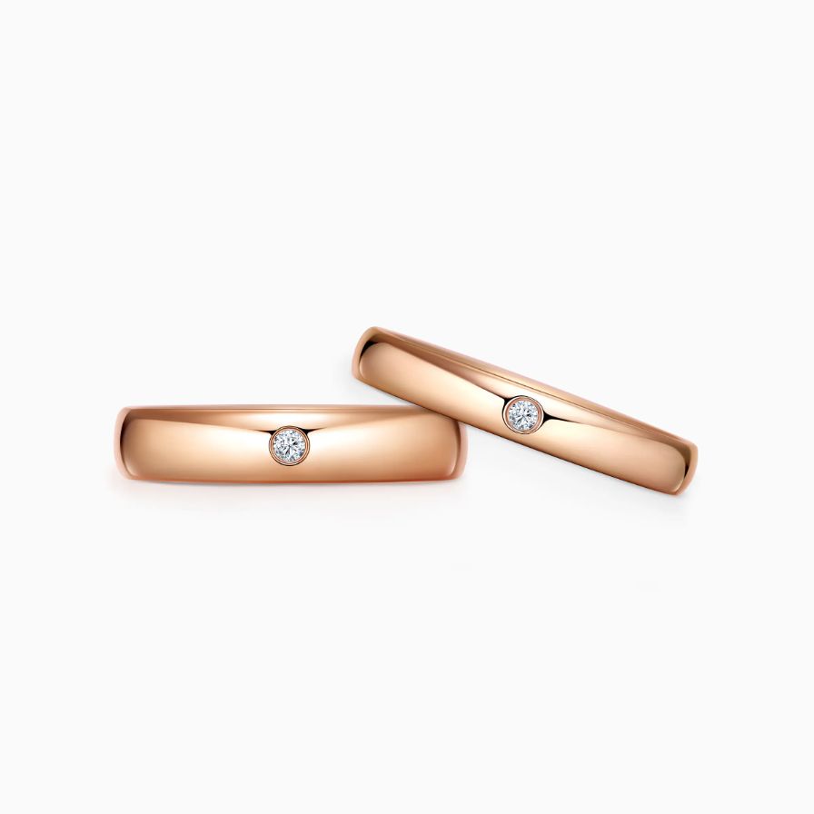 Solitaire Bezel Setting Diamond Wedding Rings Solitaire Bezel Setting Diamond Wedding Rings
