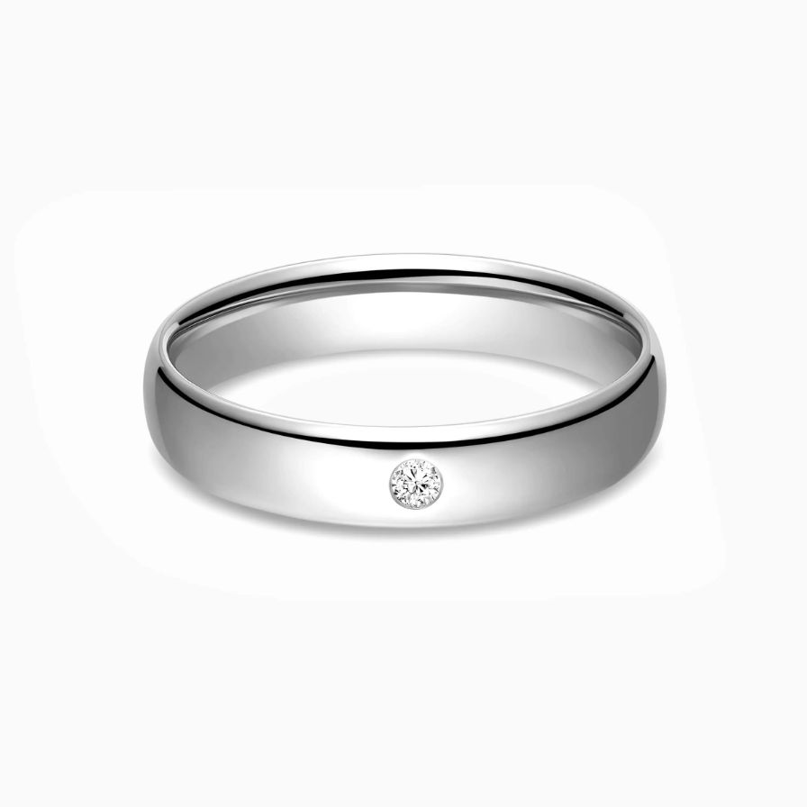 Solitaire Bezel Setting Diamond Wedding Rings Solitaire Bezel Setting Diamond Wedding Rings