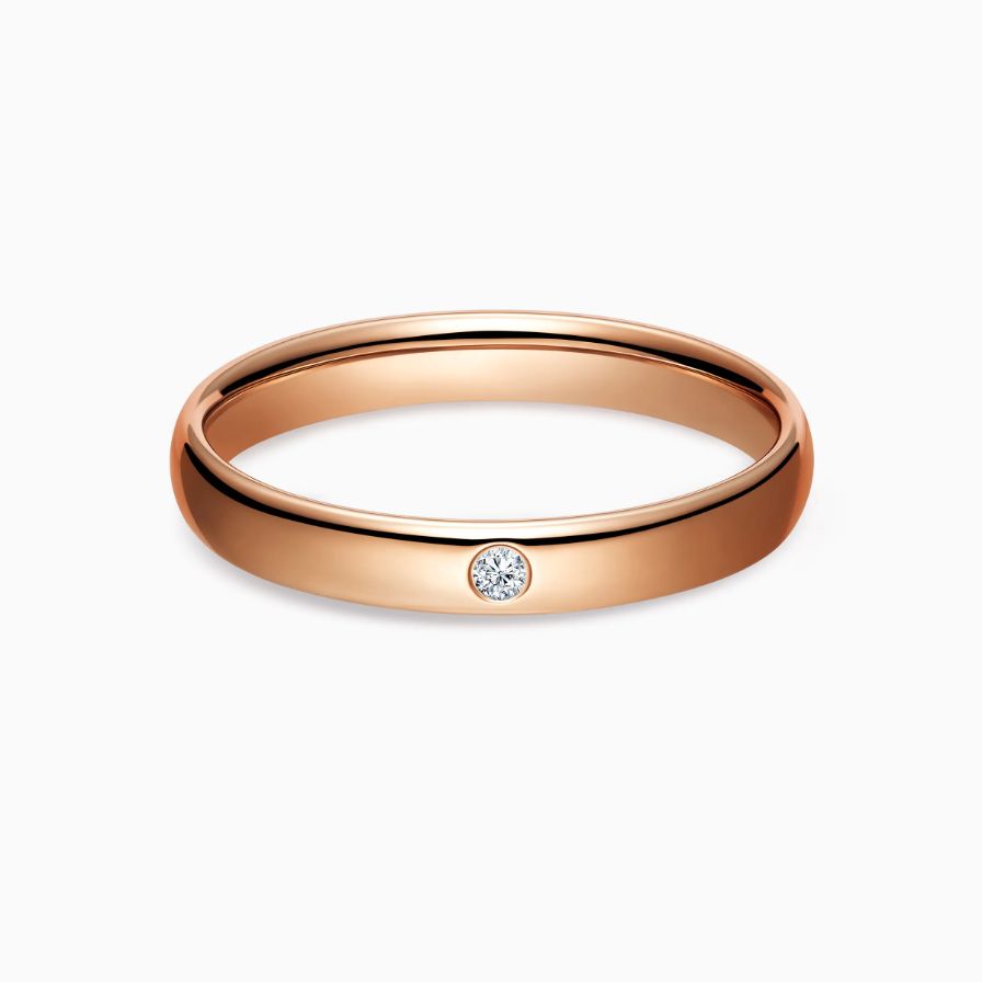 Solitaire Bezel Setting Diamond Wedding Rings Solitaire Bezel Setting Diamond Wedding Rings